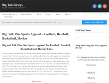 Tablet Screenshot of bigtalljerseys.com